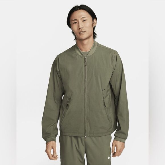 Nike APS Repel Versatile Bomber Jacket Olive Green - Picture 1 of 12